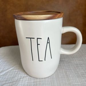 Rae Dunn Tea Mug with Coaster Lid